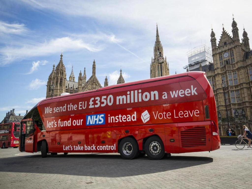 The Brexit Bus - this diversive image is underpinned by a masterclass in disruptive thinking that you can apply to your bids