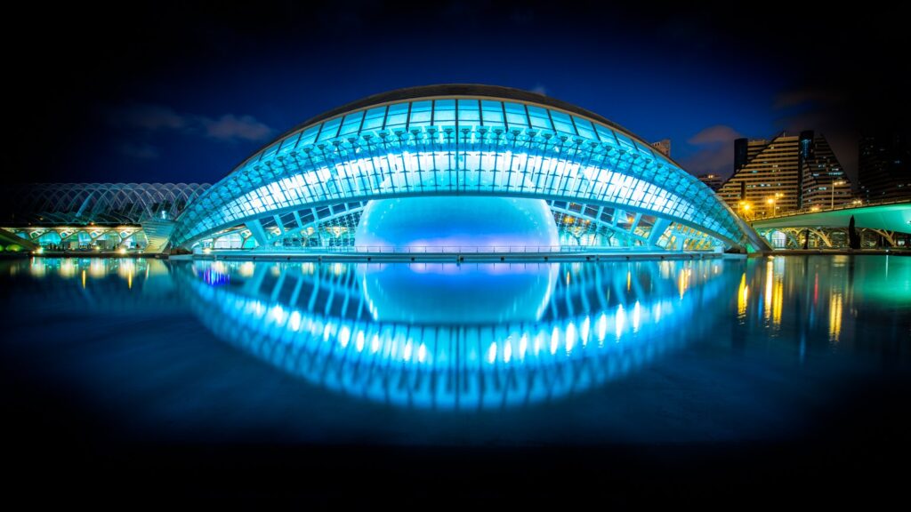 The City of Arts and Sciences in Valencia. Photo by Nico Trinkhaus 